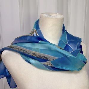 Symphony Italy shades of blue scarf